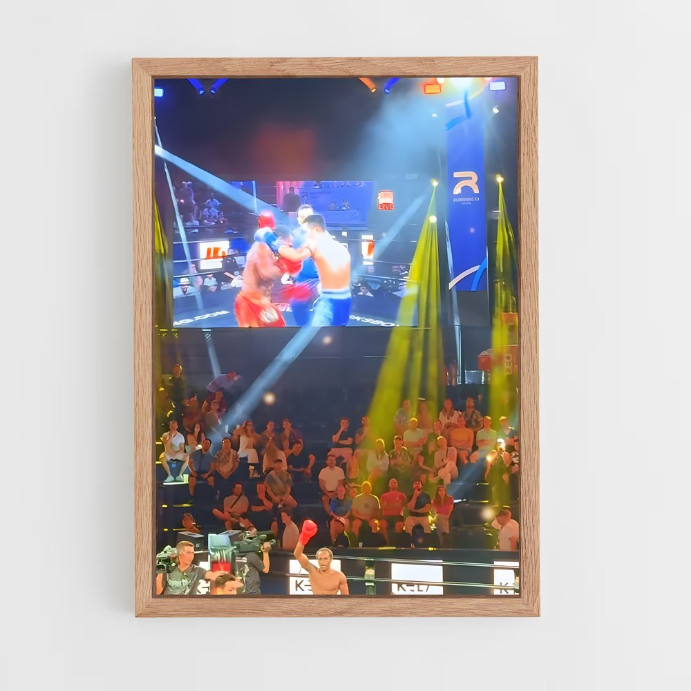 Poster Rajadamnern stadium – affiche Muay Thai (vue 4)